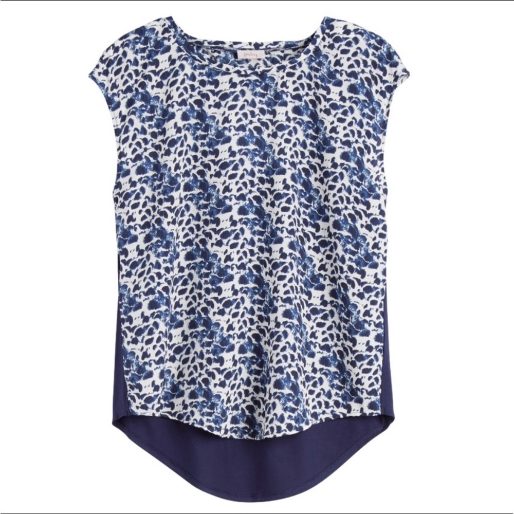 Pixley Francisco animal print mixed material top